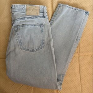 Ag Adriano Goldschmied Light Blue Straight Jeans